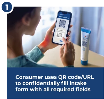 consumer uses qr code to fill form image