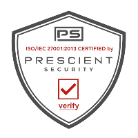 The ISO IEC 27001 Certified Badge awarded to Registrar Corp.