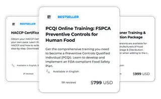 Registrar Corp Compliance Training Featured Courses - Food & Beverage