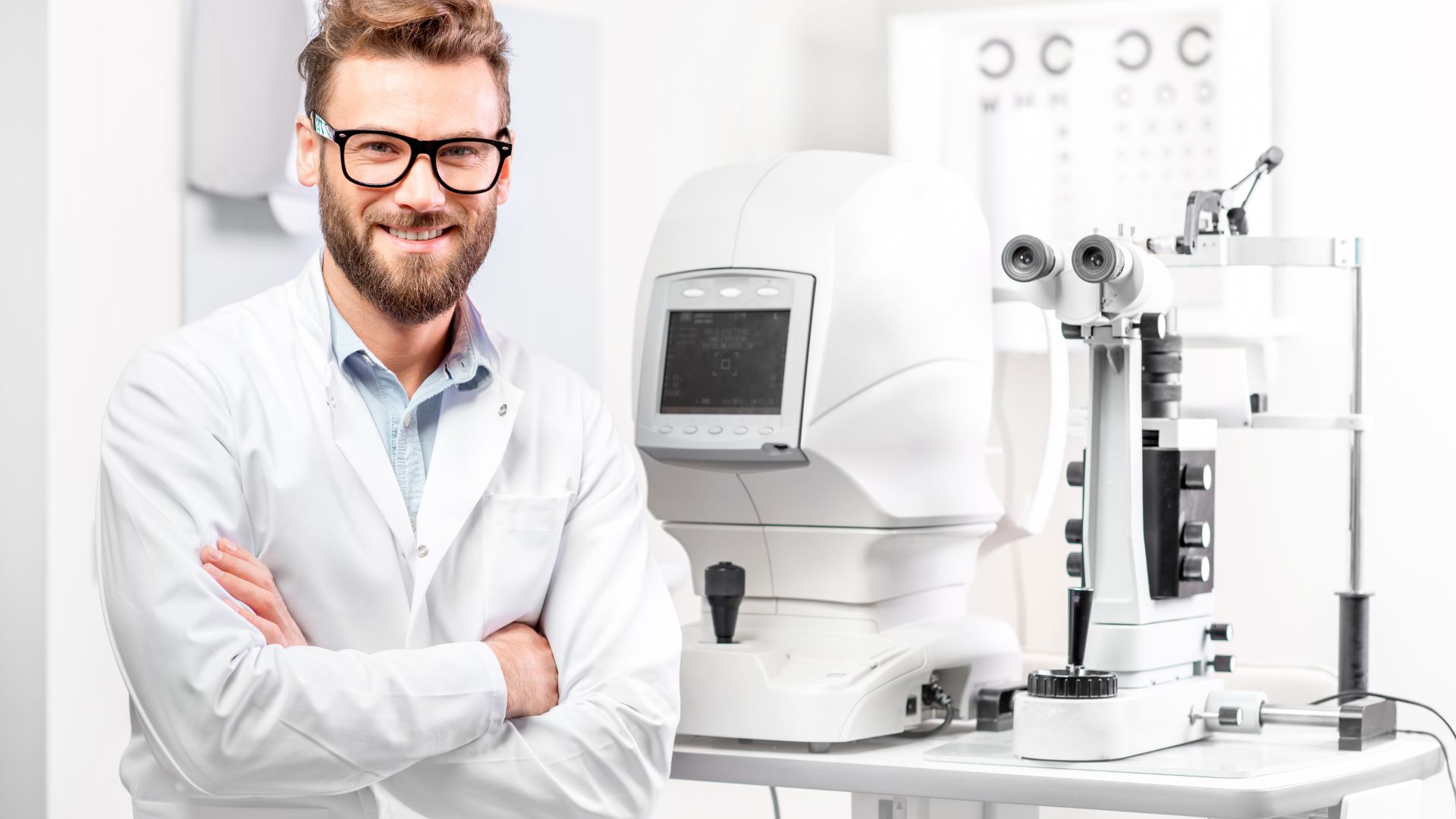 A doctor stands proud knowing his medical devices meet QMS standards.